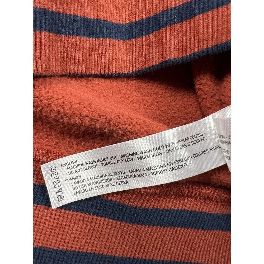Denim and Flower Sweater Mens Large Burnt Orange‎ Longsleeve BOSTON Casual